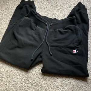 Champion Black Joggers with Logo